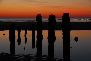 "Strand Impressionen zur blauen Stunde", von Wolfgang Koston