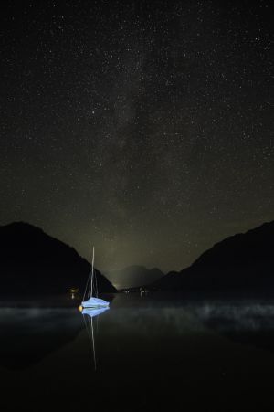 2.PLatz "Nachts am See" von Rudi Bock